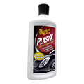 A bottle of Meguiar's G12310 Plastx, which is a car care product for restoring optical clarity to plastic.