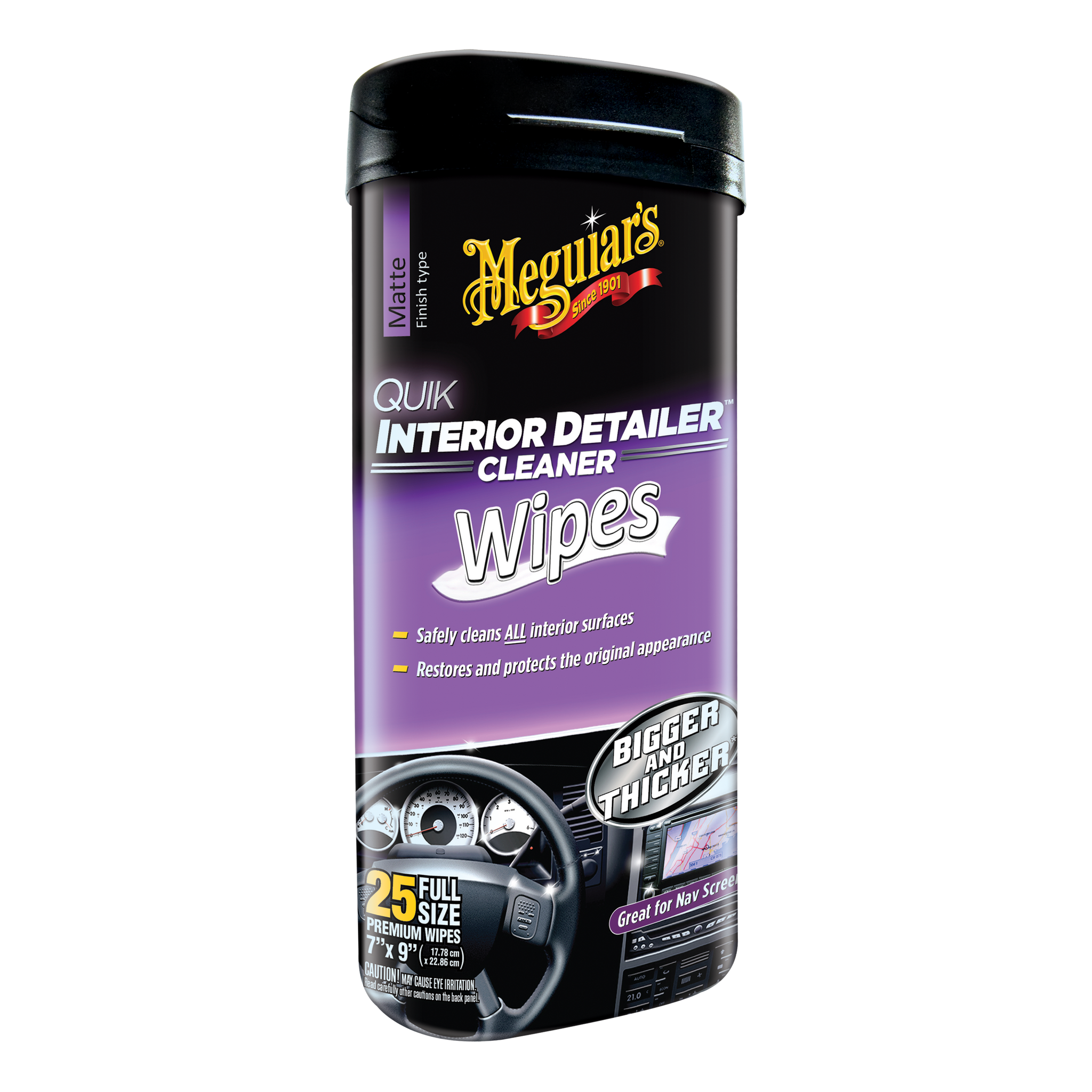 Meguiar's G13600 Quik Interior Detailer Wipes