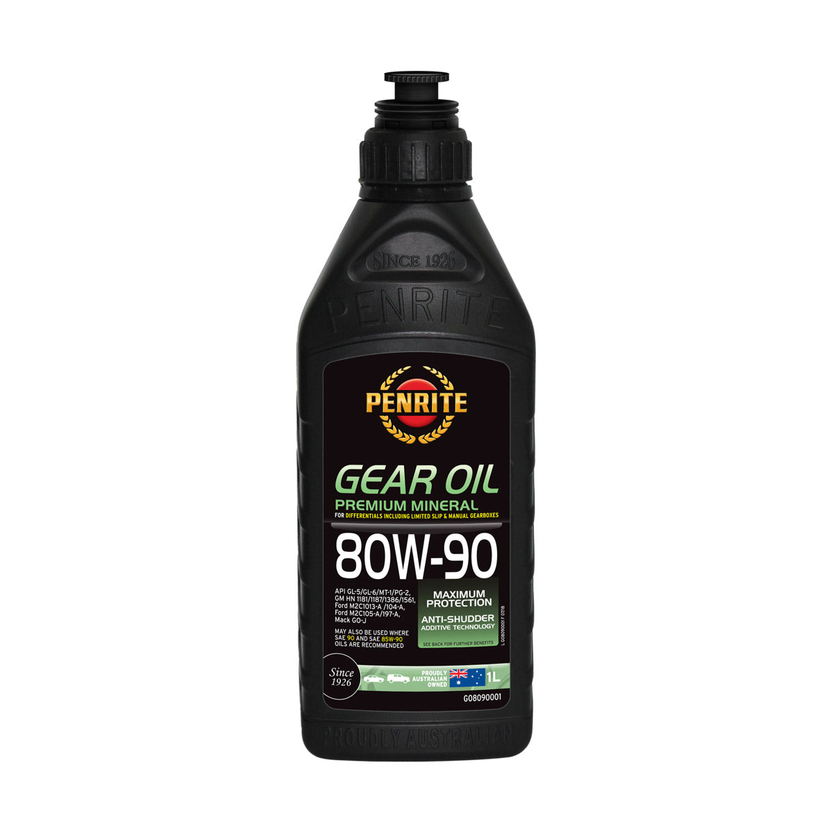 Penrite Premium Mineral 80W-90 Gear Oil - 1L - GO8090001 (Pickup Only)