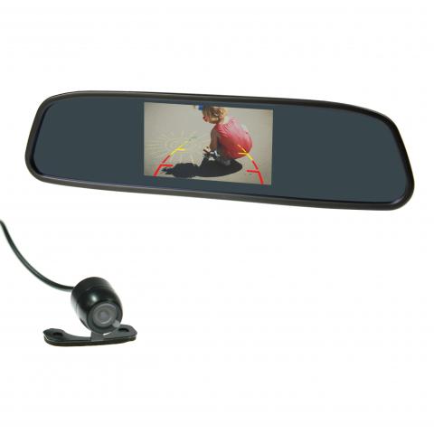 GATOR 4.3" MIRROR REVERSE CAMERA WIRED BUTTERFLY CAMERA - GRV43MKT