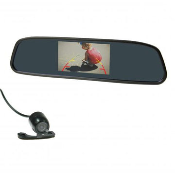 GATOR 4.3" MIRROR REVERSE CAMERA WIRED BUTTERFLY CAMERA - GRV43MKT