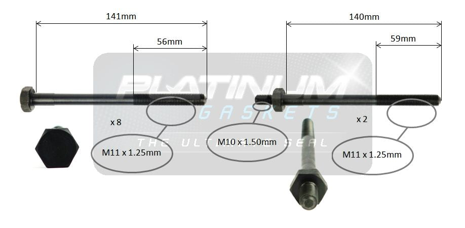 Platinum Cylinder Head Bolt Set - HBS0120