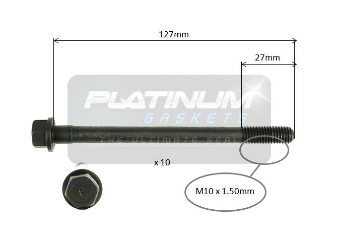 Platinum Cylinder Head Bolt Set - HBS0602
