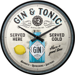 Nostalgic Art Wall Clock Gin & Tonic 51099 - 5151099