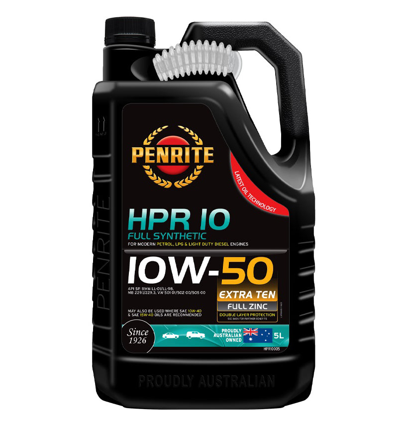 Penrite HPR 10 10W-50 Full Synthetic Engine Oil 5L - HPR10005 (Pickup only)