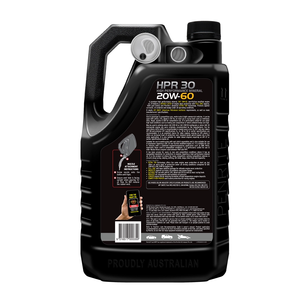 Penrite HPR 30 20W-60 Mineral 20L - HPR30020 (Pickup Only)