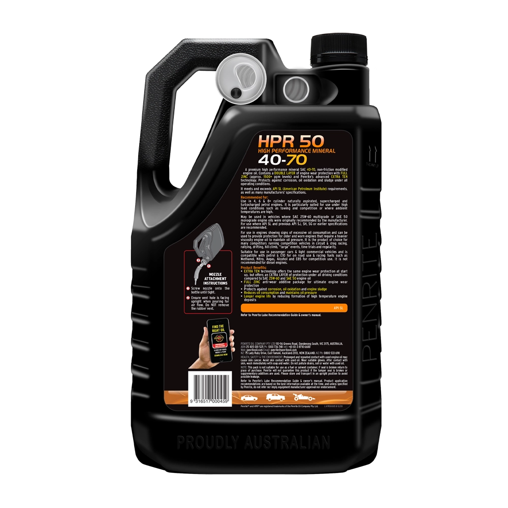 Penrite HPR 50 40-70 Mineral 20L - HPR50020 (Pickup Only)