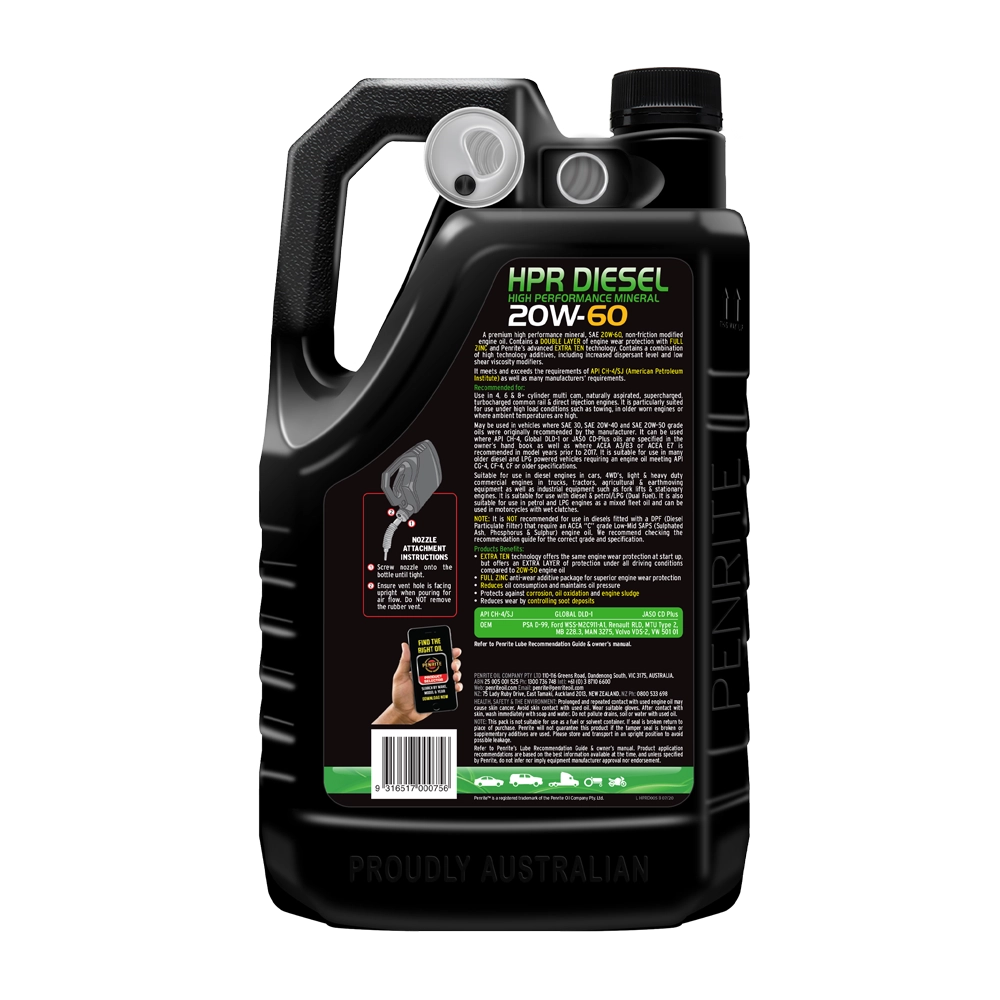 Penrite HPR Diesel 20W-60 Mineral 20L - HPRD020 (Pickup Only)