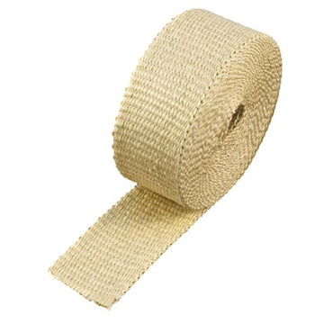 50mm Wide Heatshield Exhaust Wrap - 7.5 Metres - Fawn (Beige Colour) - 302025E