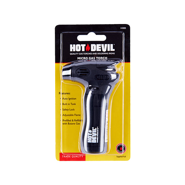 Hot Devil Micro Gas Torch (Ready to Use) - H08CD