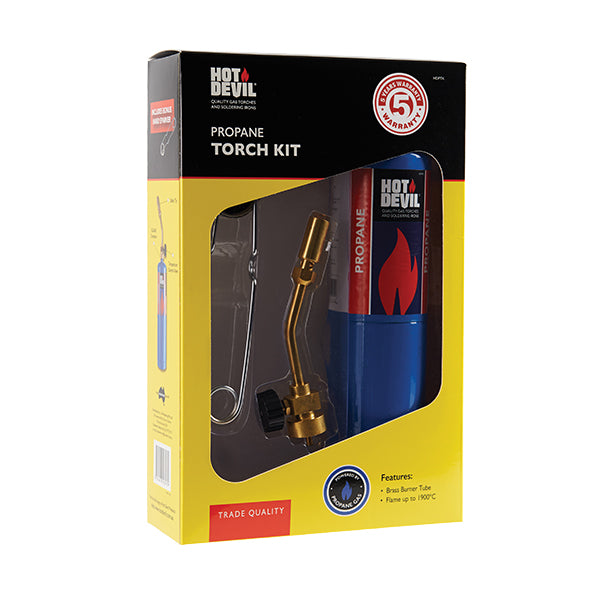 Hot Devil Anti-Flare Propane Torch Kit with Hand Sparker - HDPTK (Pickup Only)