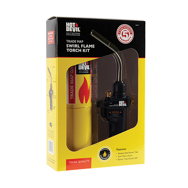 Hot Devil Trade Map Swirl Flame Torch Kit - HD027 | Auto One