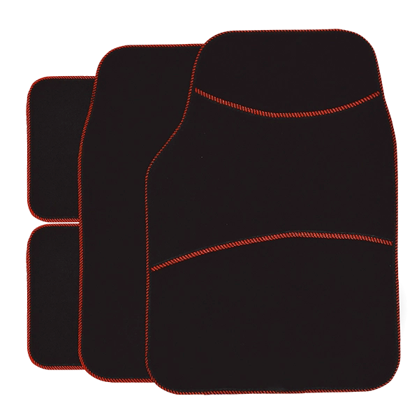 S R Automats Impact Mats Set of 4 Floor Mats - Sport Red - IMSPORTR4 | Auto One