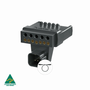 Elecbrakes elecConnect Adapter for 7 Pin Vehicle to 12 Pin Trailer - PP7-12
