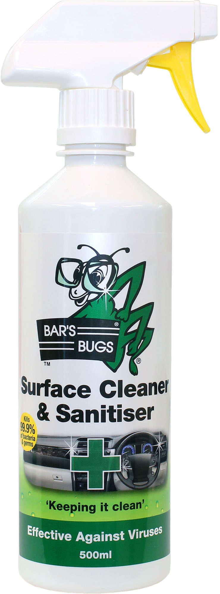 Bar's Bugs Surface Cleaner Sanitiser 500Ml - BBSCS500