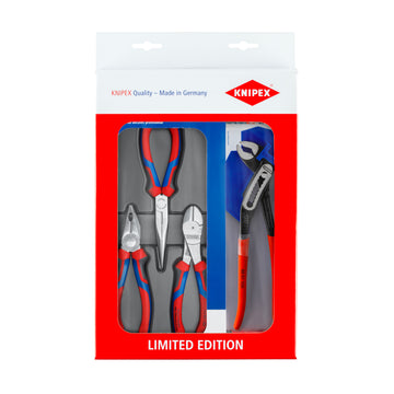 Knipex Chrome Plated Assembly Set - 3pc 002011V01 with Bonus Alligator 8801250SB - KBP121