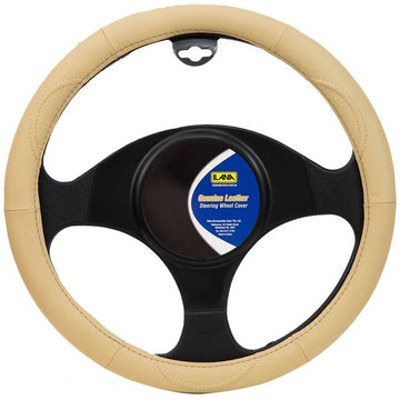 Ilana Steering Wheel Cover Leather Grip Mocha - 22/LEASWCMOC (Pickup Only)
