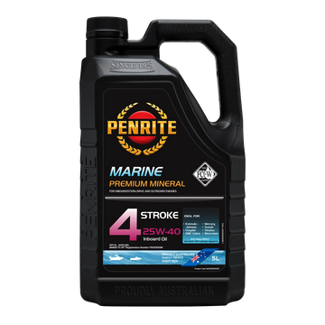 Penrite Marine Inboard 4 Stroke 25W-40 Mineral Oil 5L - MAR25W40005