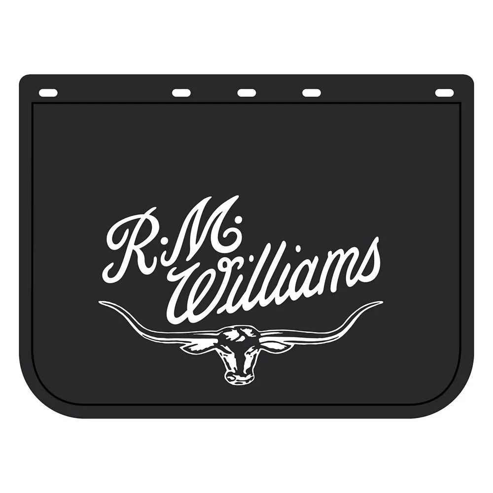 RM Williams Mud Flap Single Black / White Size D - MDRMWD