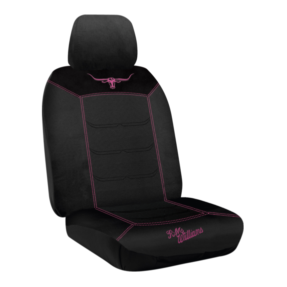 RM Williams Mesh Seat Covers Jillaroo Black / Pink Size 30 - MHRMWBX-BP30