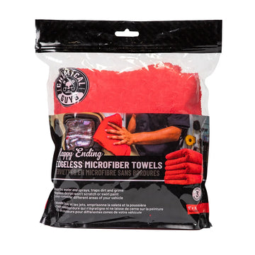 Chemical Guys Happy Ending Ultra Plush Edgeless Microfiber Towel, Red - MIC34103