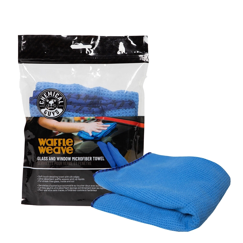 Chemical Guys Waffle Weave Towel Blue - MIC708