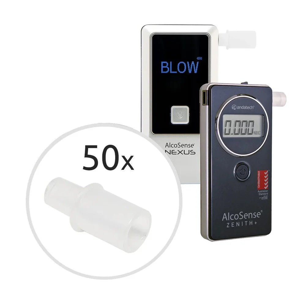 Alcosense Breathalyser Mouthpieces (Pack of 50) - MP-AL50