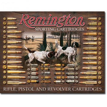 Remington Sporting Cartridges Bullet Board Metal Sign Reproduction 41cm x 32cm - MSI1679