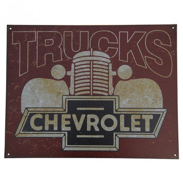 Chevrolet Trucks 40's era Metal Sign Reproduction 41cm x 32cm - MSI2197