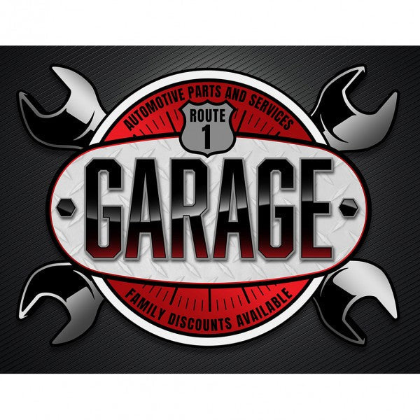 Garage Metal Sign Reproduction 41cm x 32cm - MSI2712