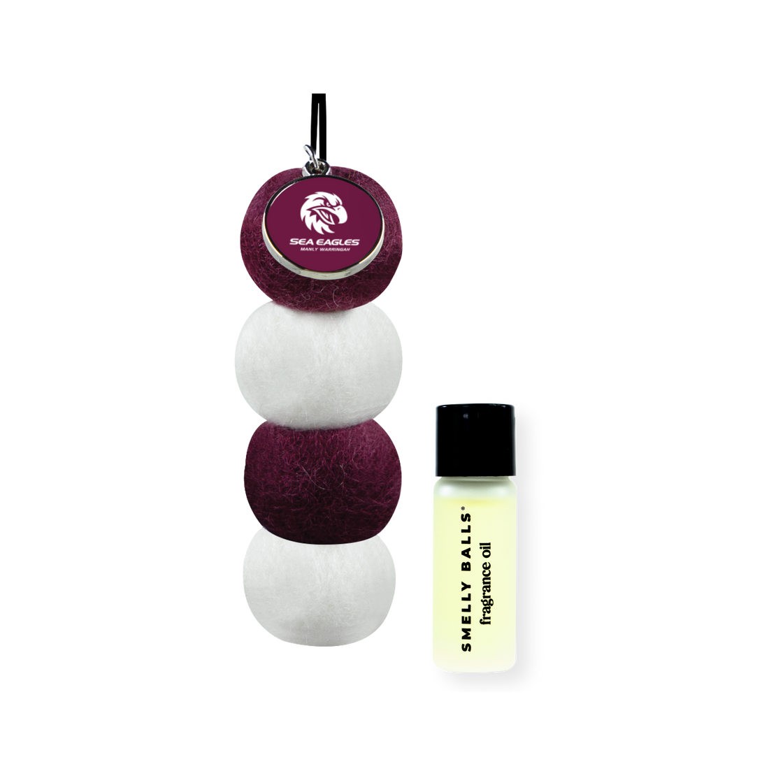 Smelly Balls Manly Sea Eagles Inspired Reusable Air Freshener Starter Set - NRL445AE