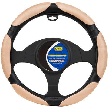 Ilana Steering Wheel Cover Maverick Beige - 22/MAVSWCBEI (Pickup Only)