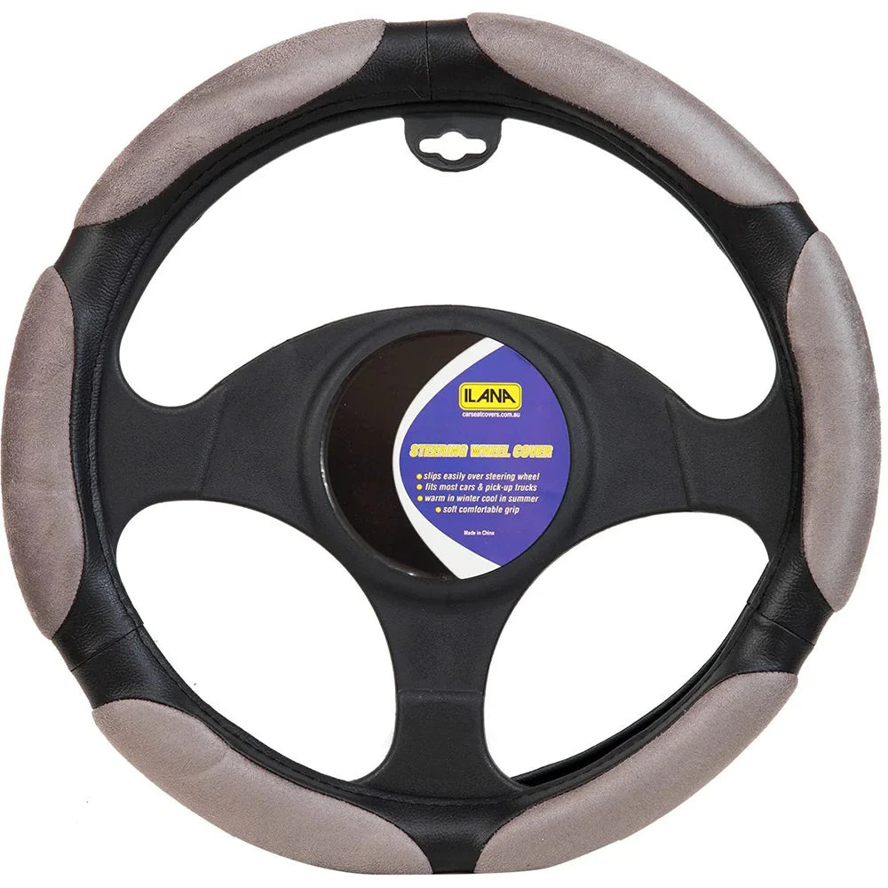 Ilana Steering Wheel Cover Maverick Charcoal - 22/MAVSWCCHA (Pickup Only)