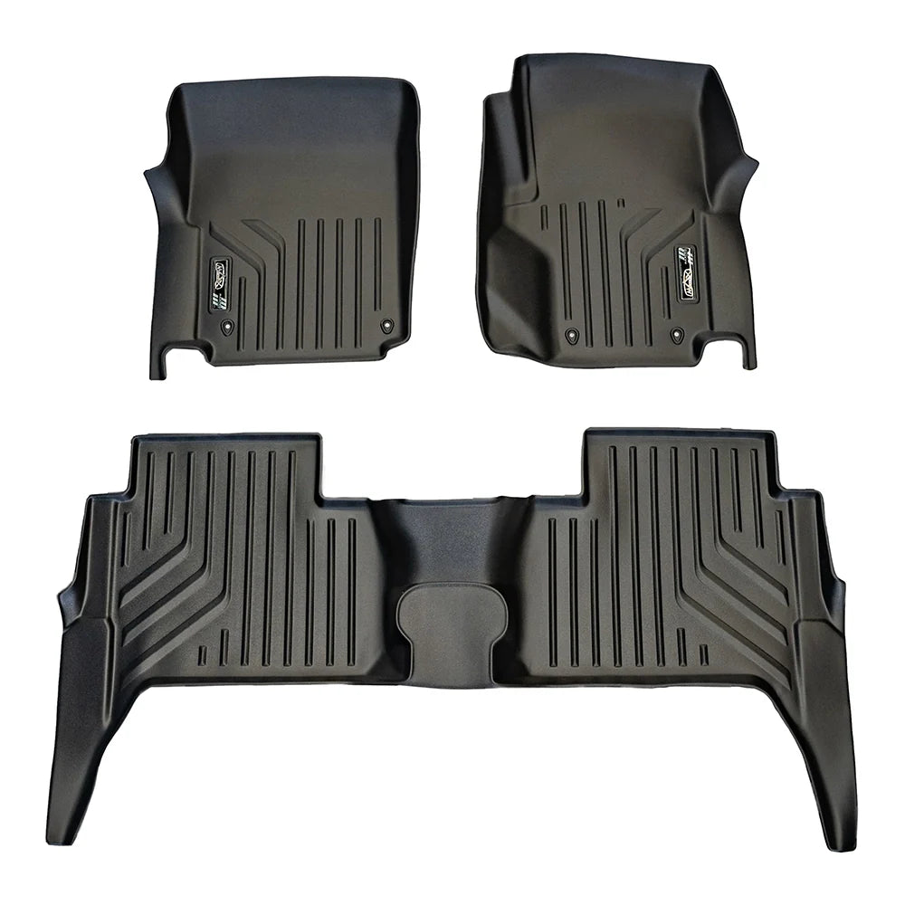Maxliner Volkswagen Amarok 2016-2022 MaxPro Floor Mats (Row 1 & 2) - AMAROK R12 (Pickup Only)