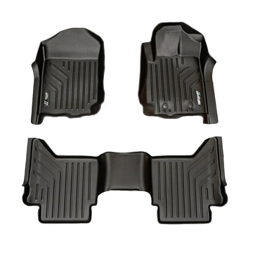 Maxliner Mazda BT-50 2013-2020 MaxPro Floor Mats (Row 1 & 2) - BT-50 13+ R12 (Pickup Only)