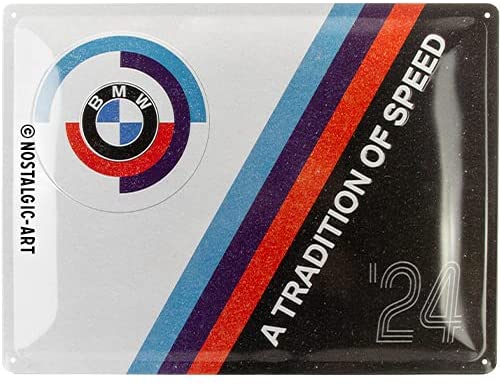 Nostalgic Art 30 x 40cm Metal Sign BMW - A Tradition Of Speed 23312 - 5123312