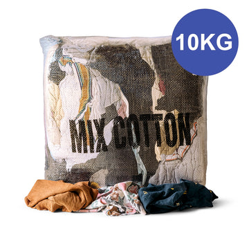 Wrags 10kg Mixed Cotton Rag Bag - MIX10