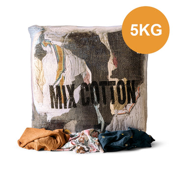 Wrags 5kg Mixed Cotton Rag Bag - MIX5