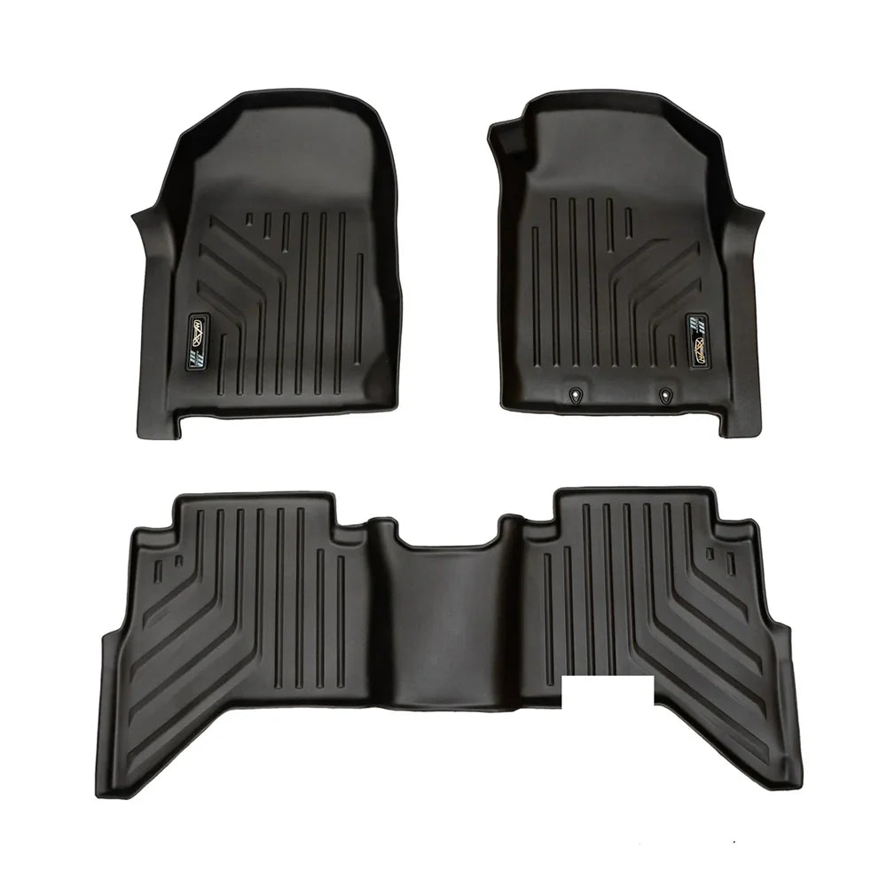 Maxliner Isuzu M-UX 2016-2021 MaxPro Floor Mats (Row 1 & 2) - MUX 12-6/21 R12 (Pickup Only)