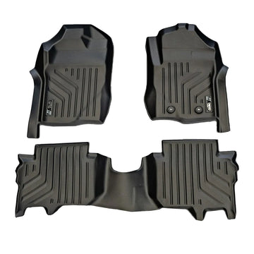 Maxliner Ford Everest 2022+ MaxPro Floor Mats (Row 1 & 2) - EVEREST 22 R12 (Pickup Only)