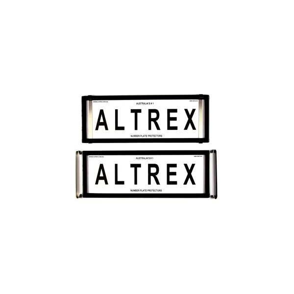 Altrex Superior 6 Figure Black Clear Number Plate Protectors - without Lines - NPP6C