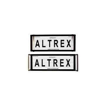 Altrex Superior 6 Figure Black Number Plate Protectors - with Lines - NPP6