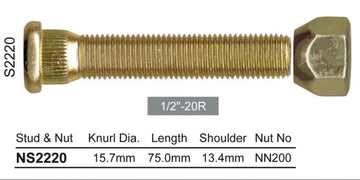 Nice Wheel Stud & Nut Set - NS2220
