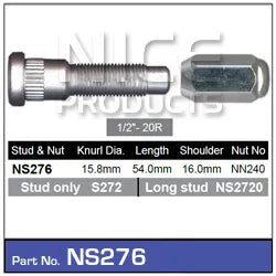 Nice Wheel Stud & Nut Set - NS276