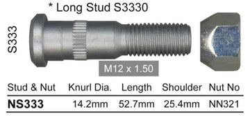 Nice Wheel Stud & Nut Set - NS333