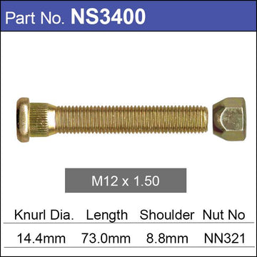 Nice Wheel Stud & Nut Set - NS3400