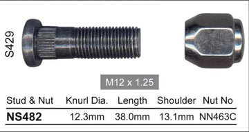 Nice Wheel Stud & Nut Set - NS482