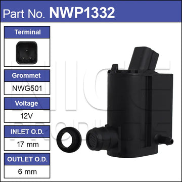 Nice Windscreen Washer Pump - NWP1332