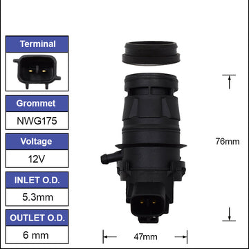Nice Windscreen Washer Pump - NWP175