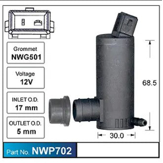 Nice Windscreen Washer Pump - NWP702